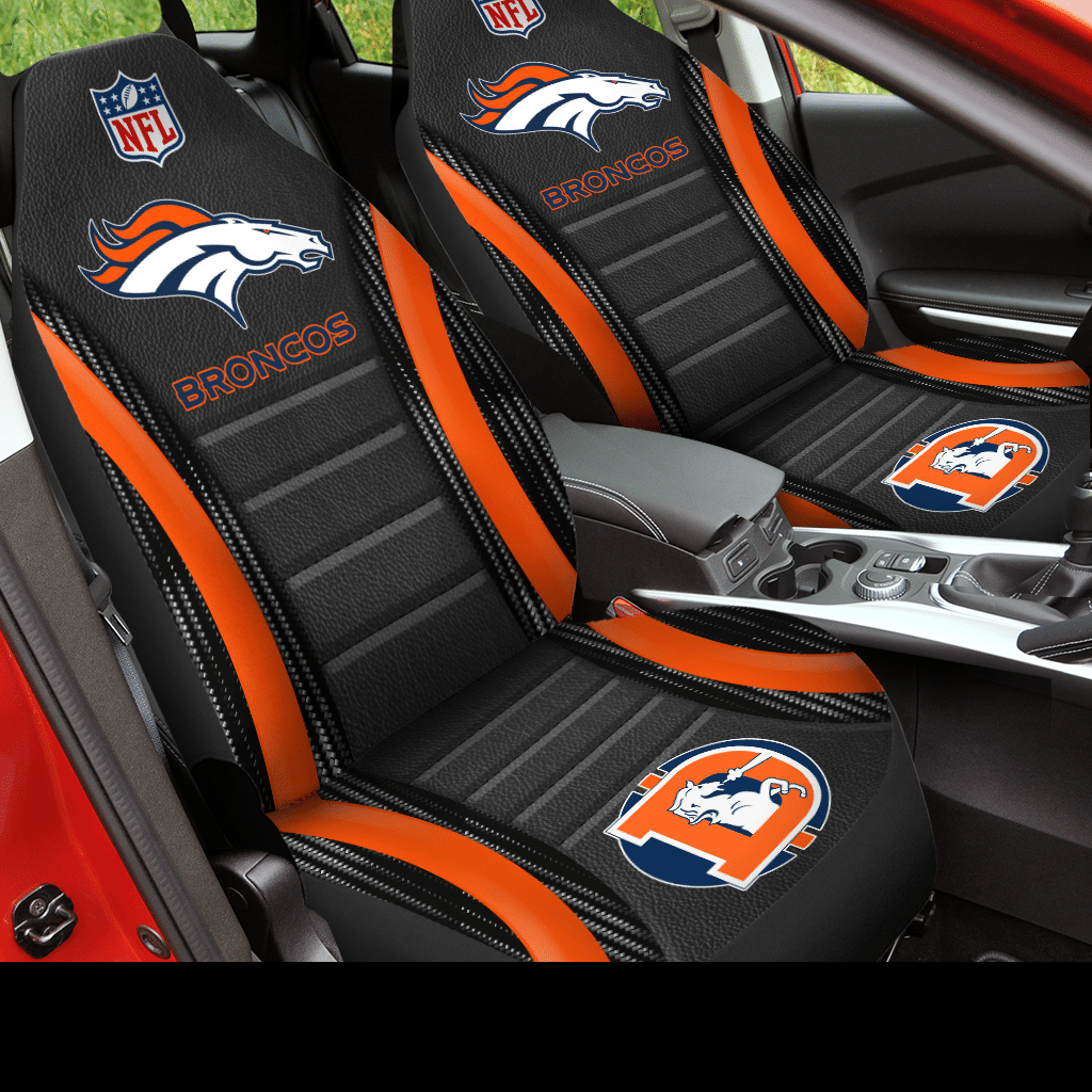 HOT NFL Team Denver Broncos 3D Seat Car Cover2
