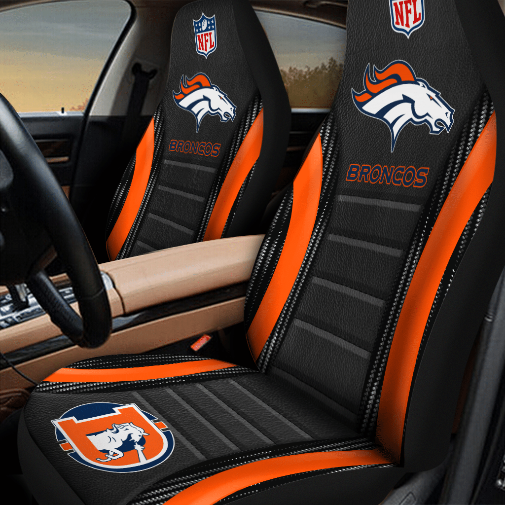 HOT NFL Team Denver Broncos 3D Seat Car Cover1