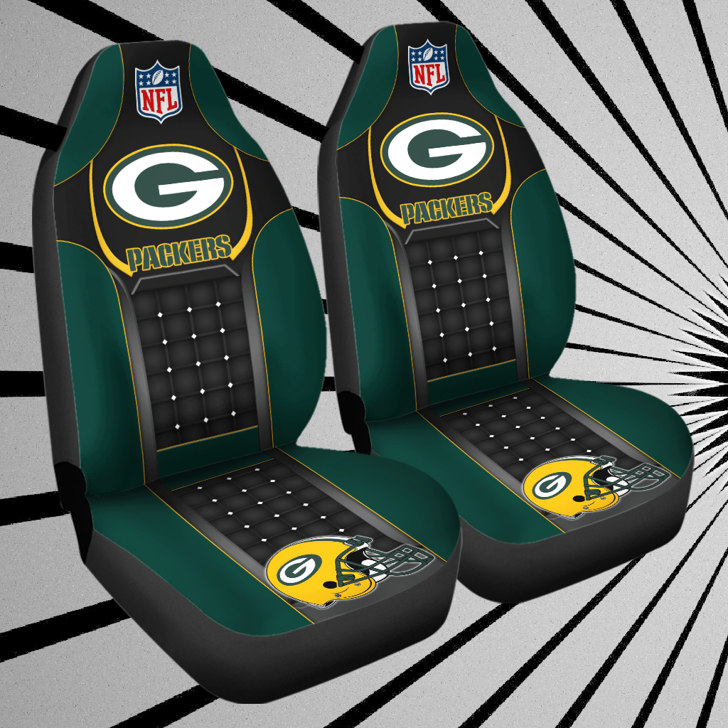 HOT NFL Team Green Bay Packers 3D Seat Car Cover1