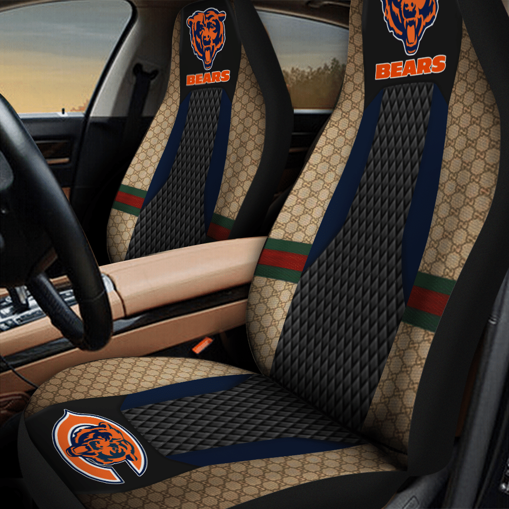 HOT NFL Team Chicago Bears 3D Seat Car Cover2