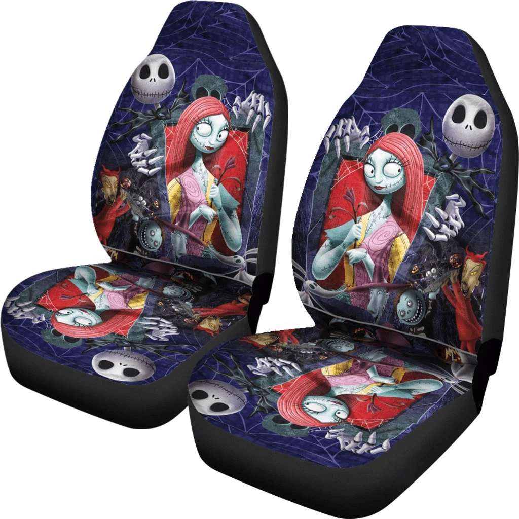 HOT Jack and Sally Cartoon 3D Seat Car Cover1