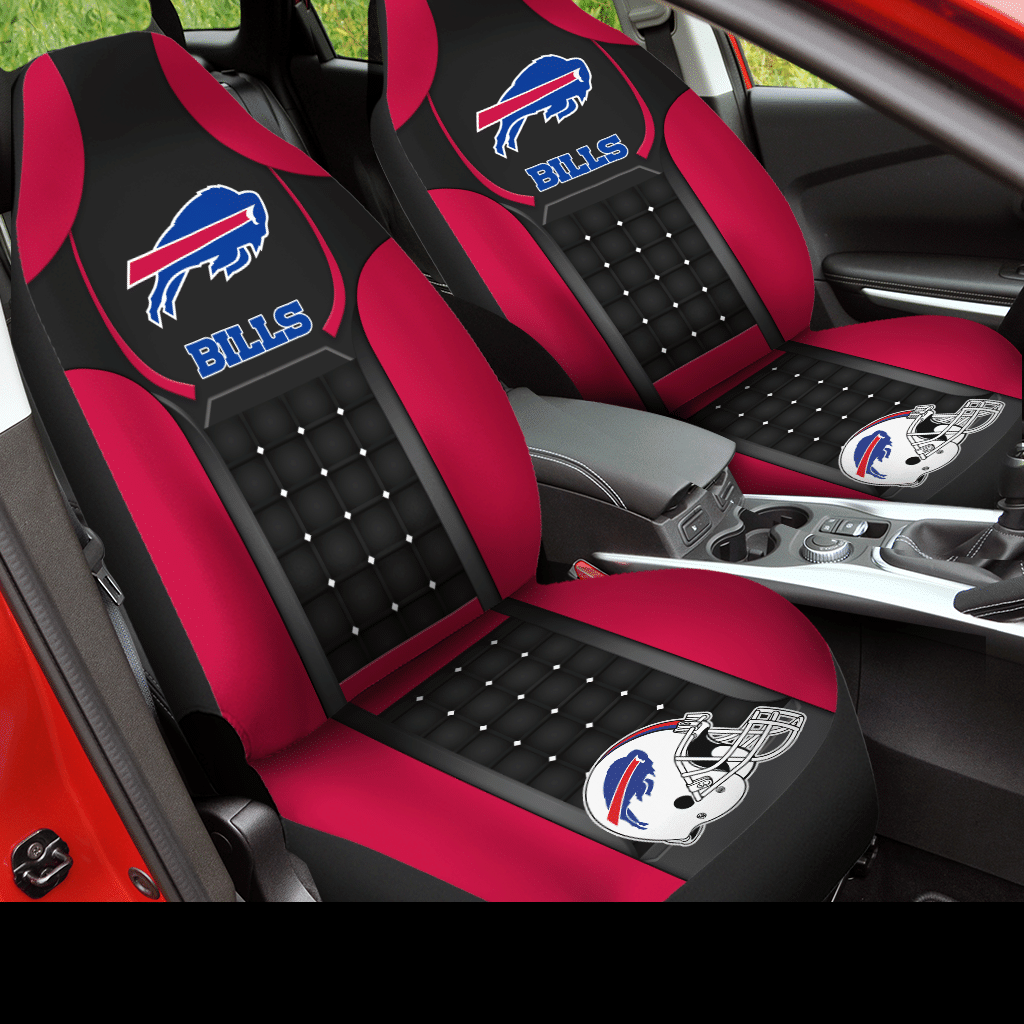 HOT NFL Team Buffalo Bills Red 3D Seat Car Cover2