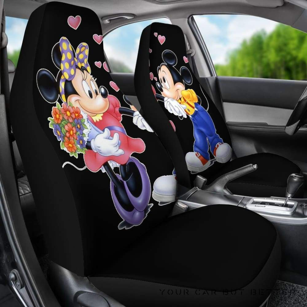 HOT Minnie Mouse and Mickey Mouse Love Disney 3D Seat Car Cover2