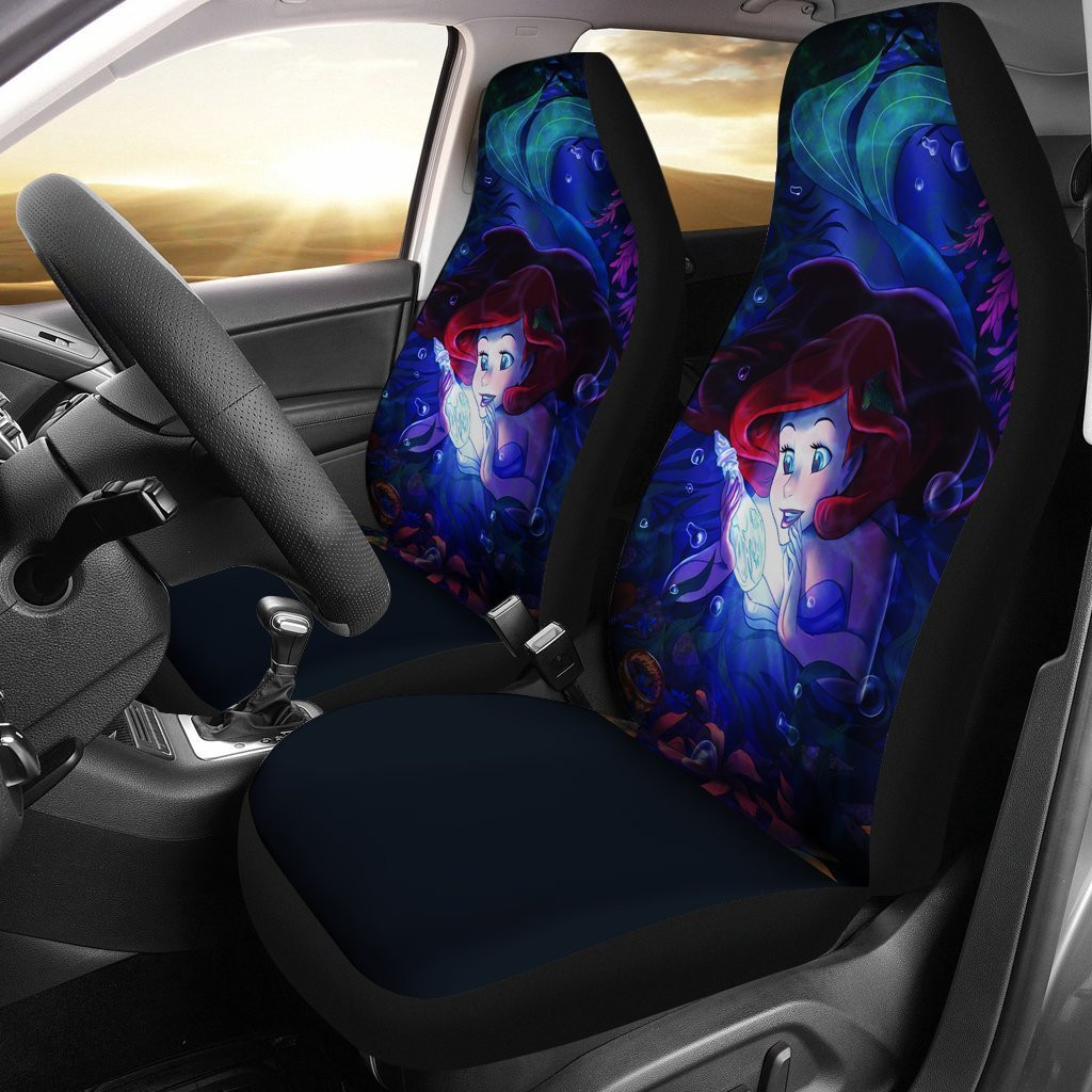 HOT The Little Mermaid Disney 3D Seat Car Cover2