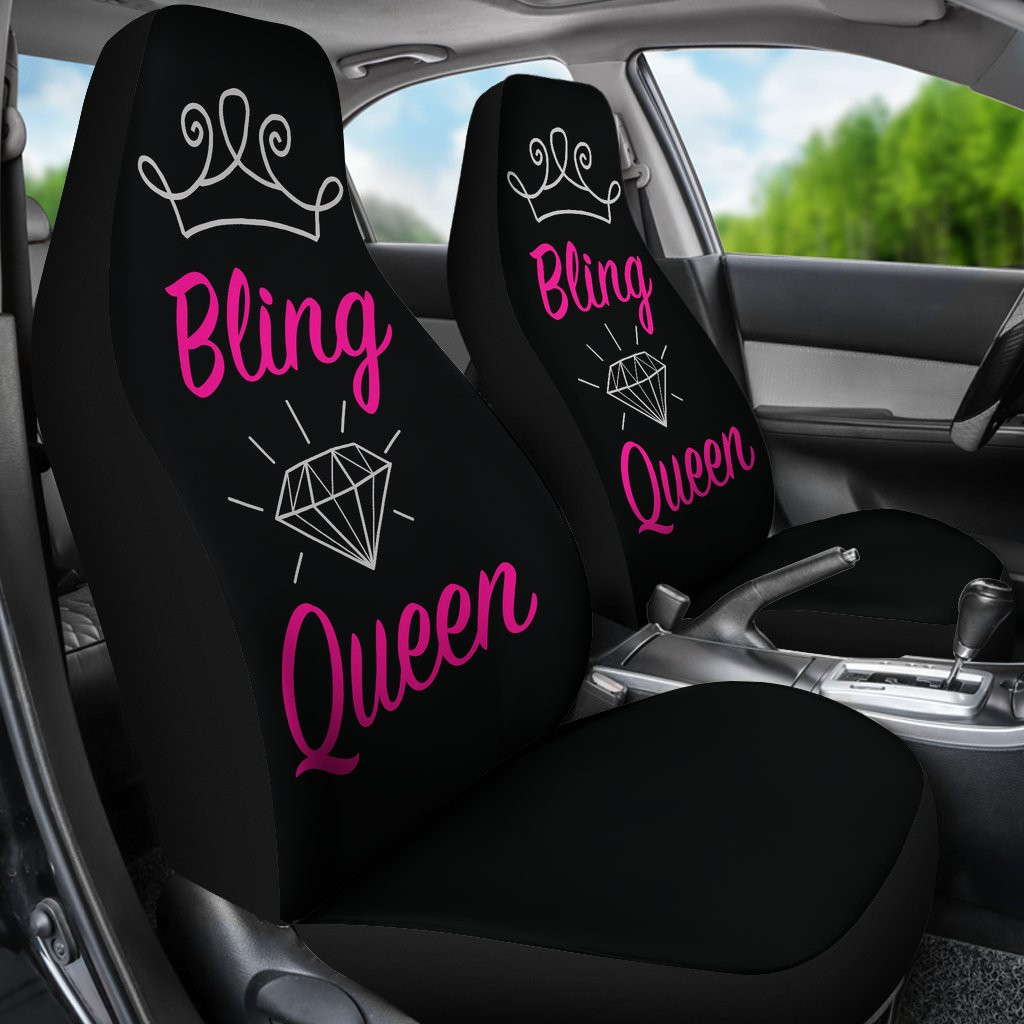 HOT Bling Queen 3D Seat Car Cover1