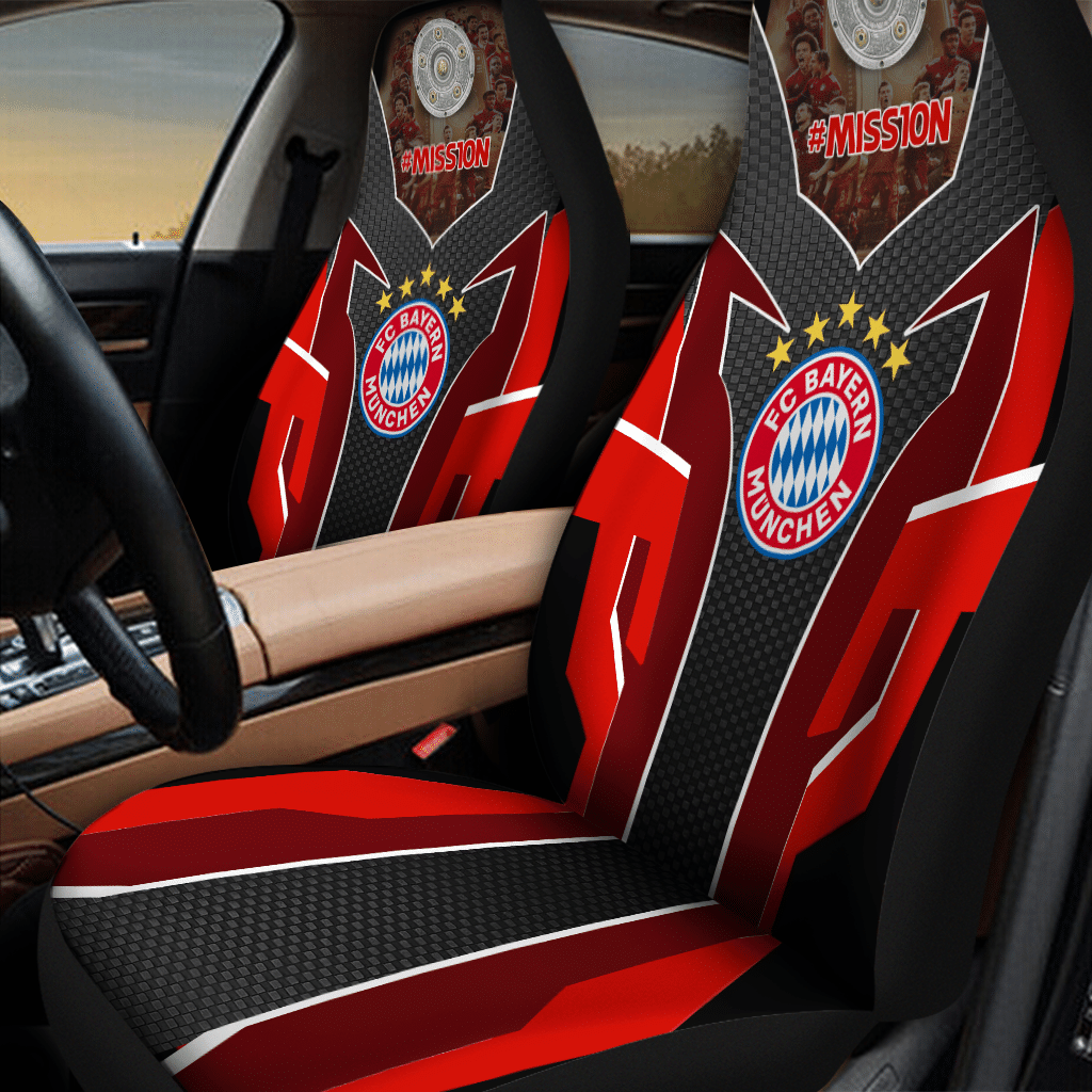 HOT Mission Fc Bayern Munchen Black-Red 3D Seat Car Cover1