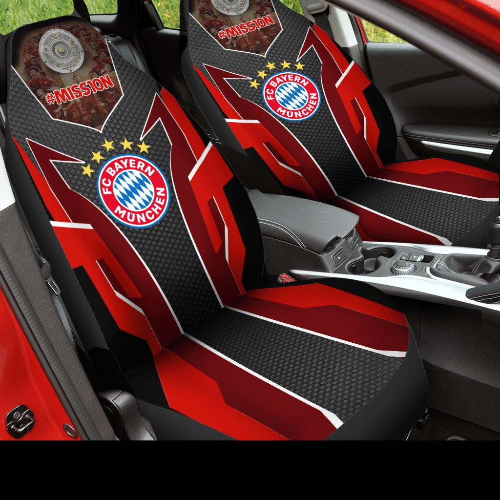 HOT Mission Fc Bayern Munchen Black-Red 3D Seat Car Cover2