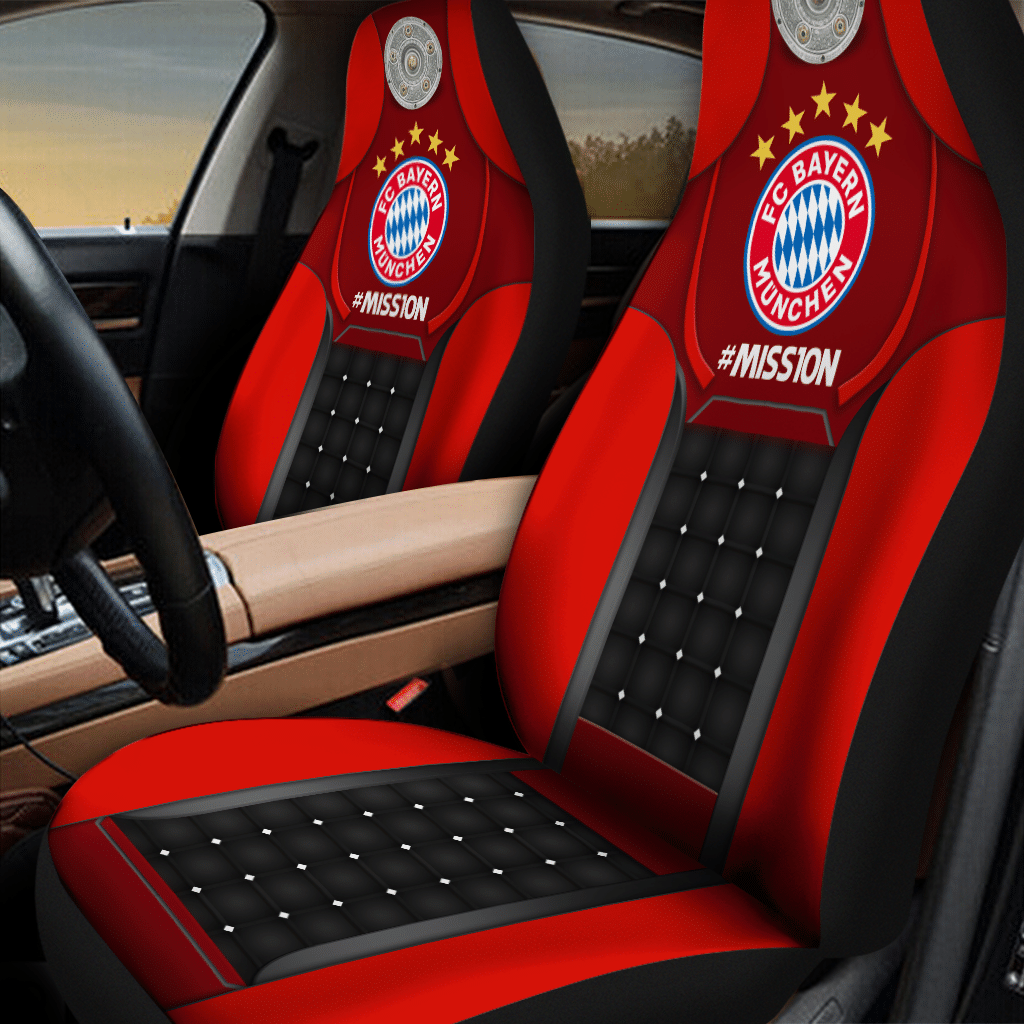 HOT Mission Fc Bayern Munchen Reds 3D Seat Car Cover1