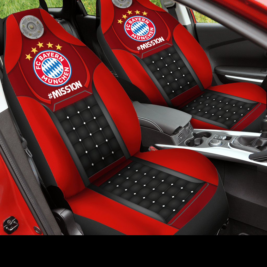 HOT Mission Fc Bayern Munchen Reds 3D Seat Car Cover2