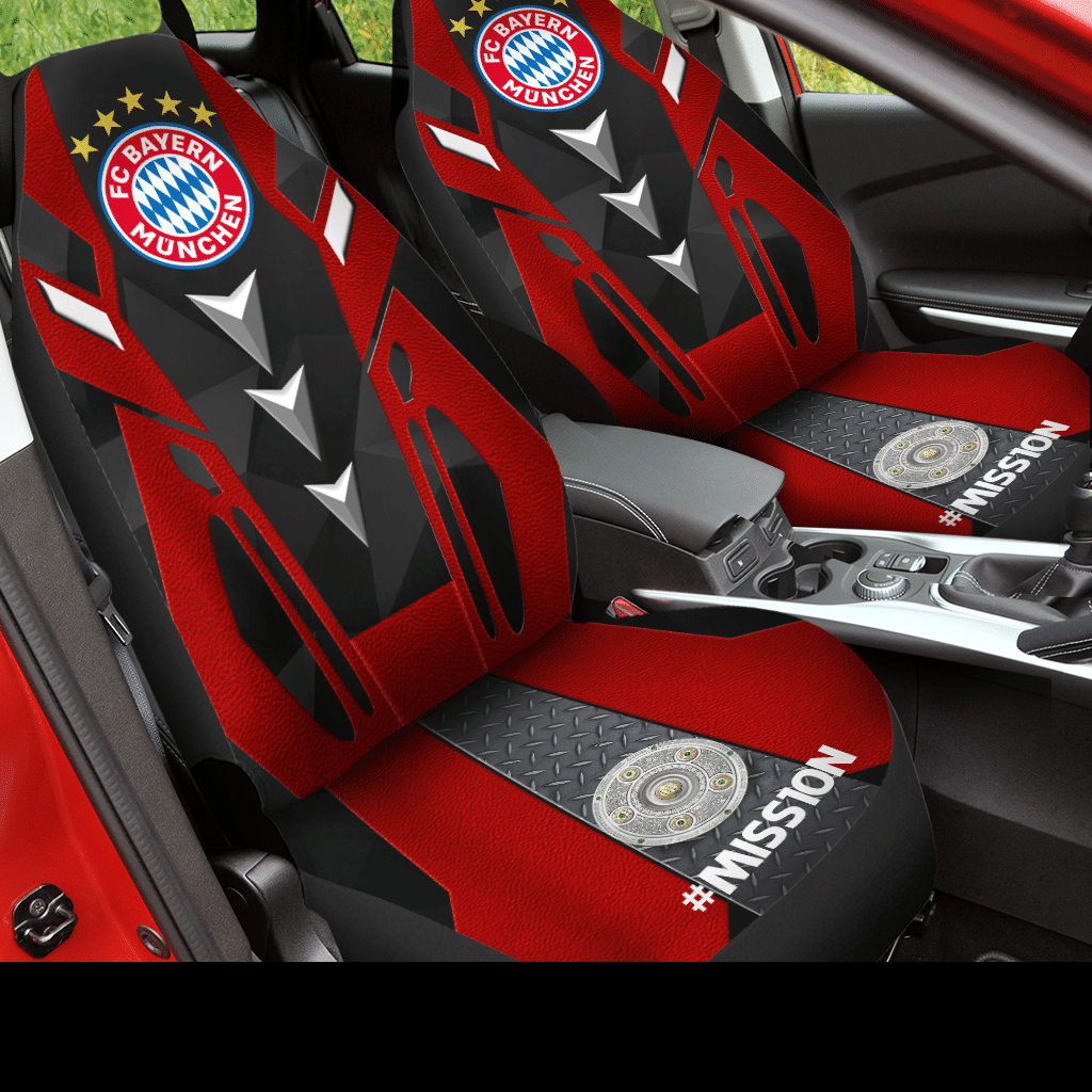 HOT Mission Fc Bayern Munchen Red 3D Seat Car Cover2