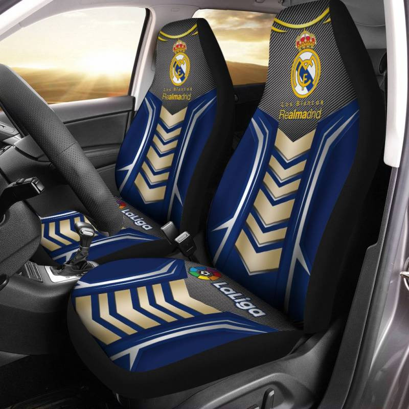HOT Real Madrid Navy-Brown 3D Seat Car Cover2