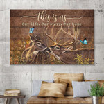This Is Us Deer Couple Canvas Gift For Couple Christmas Gift Ideas