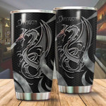 Dragon & Dungeon Tattoo Stainless Steel Tumbler Cup 20 oz - Travel Mug - Colorful-Tumbler Cup 20oz