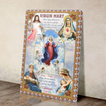Bestieship Virgin Mary, Mother Of God Canvas Wall Art-8x10in