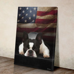 Bestieship Boston Terrier Canvas Wall Art-8x10in