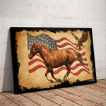 Bestieship American Horse Eagle Canvas Wall Art-10x8in