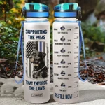 Police Rottweiler BW HAL1407025 Water Tracker Bottle-32 oz
