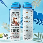 Coffee Personalized NNR0411002 Water Tracker Bottle-32 oz