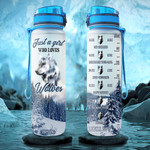 Wolf Lover PYR0701005Z Water Tracker Bottle-32 Oz