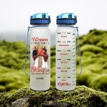 African Couple HAD2704001 Water Tracker Bottle-32 oz