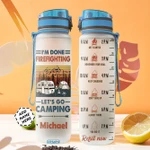 Personalized Camping Firefighter BGMZ0604005Z Water Tracker Bottle-32 Oz