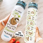 Cute Sloth Personalized THZ0909037 Water Tracker Bottle-32 Oz