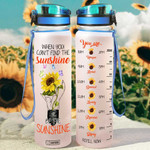 Sunflower Bulb HLV2408042 Water Tracker Bottle-32 oz