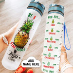 Pineapple Personalized HLV2608034 Water Tracker Bottle-32 oz