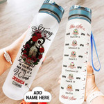 Strong Woman Personalized THZ2008025 Water Tracker Bottle-32 oz