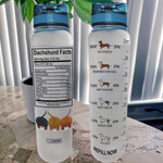 Dachshund Fact HHA0907001 Water Tracker Bottle-32 oz