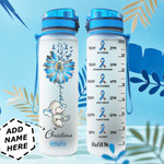 Elephant Diabetes Personalized MDA2809010 Water Tracker Bottle-32 Oz