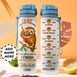 Book Owl Personalized HHA3108002 Water Tracker Bottle-32 oz