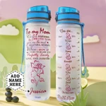 Personalized Rose Daughter To Mom TTZZ1504005Z Water Tracker Bottle-32 Oz