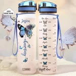 Butterfly Charming Personalized PYZ2608023 Water Tracker Bottle-32 oz
