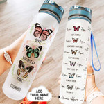Butterfly Give Yourself Time Personalized PYY1808018 Water Tracker Bottle-32 oz