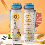 Cat Faith Personalized HHA1408003 Water Tracker Bottle-32 oz