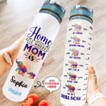 Personalized Elephant Mom and Baby KD2 ABAB1504004Z Water Tracker Bottle-32 Oz