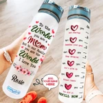Personalized Mom To The World KD2 ABAB1404007Z Water Tracker Bottle-32 Oz