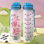 Breast Cancer Personalized MDR2108033 Water Tracker Bottle-32 oz