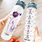 Alzheimer Awareness Rose PYY0509019 Water Tracker Bottle-32 oz