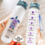 Turtle Personalized HLY1808024 Water Tracker Bottle-32 oz