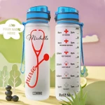 Nurse Personalized HHA2708006 Water Tracker Bottle-32 oz