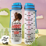 Afro Women Personalized HHW1808001 Water Tracker Bottle-32 oz