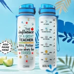 Teacher Personalized MDA2708008 Water Tracker Bottle-32 oz