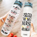 Nurse Night Shift HNP0607016 Water Tracker Bottle-32 oz
