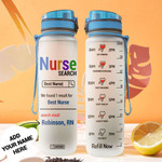 Nurse Personalized MDA2708004 Water Tracker Bottle-32 oz