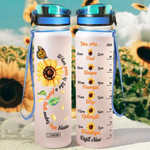 Butterfly Sunflower HLV2808002 Water Tracker Bottle-32 oz