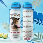 Magic Book Girl Personalized KD2 HNH2408018 Water Tracker Bottle-32 oz