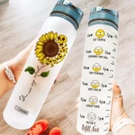Skull Sunflower HNY2904004 Water Tracker Bottle-32 oz