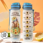 Personalized Hippie Girl Sunflower TTAB3003004Z Water Tracker Bottle-32 Oz